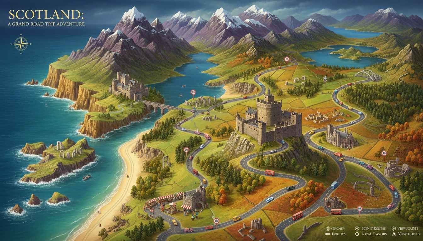 places to visit in scotland by car
