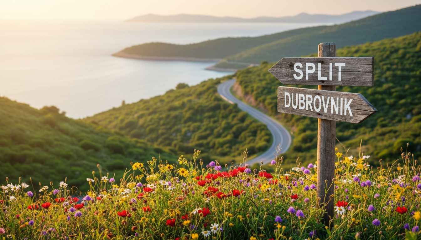 best places to visit between split and dubrovnik