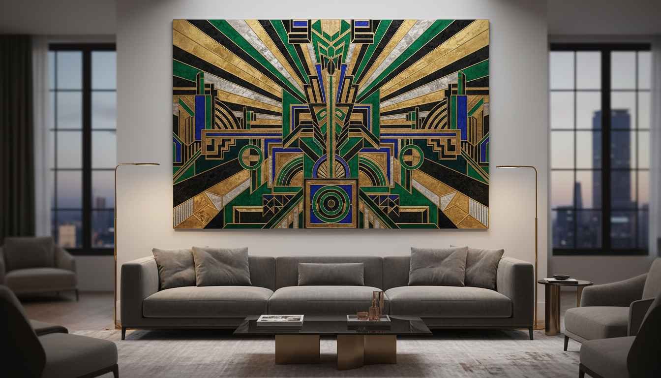 Large Art Deco Wall Art Transforming Modern Interiors